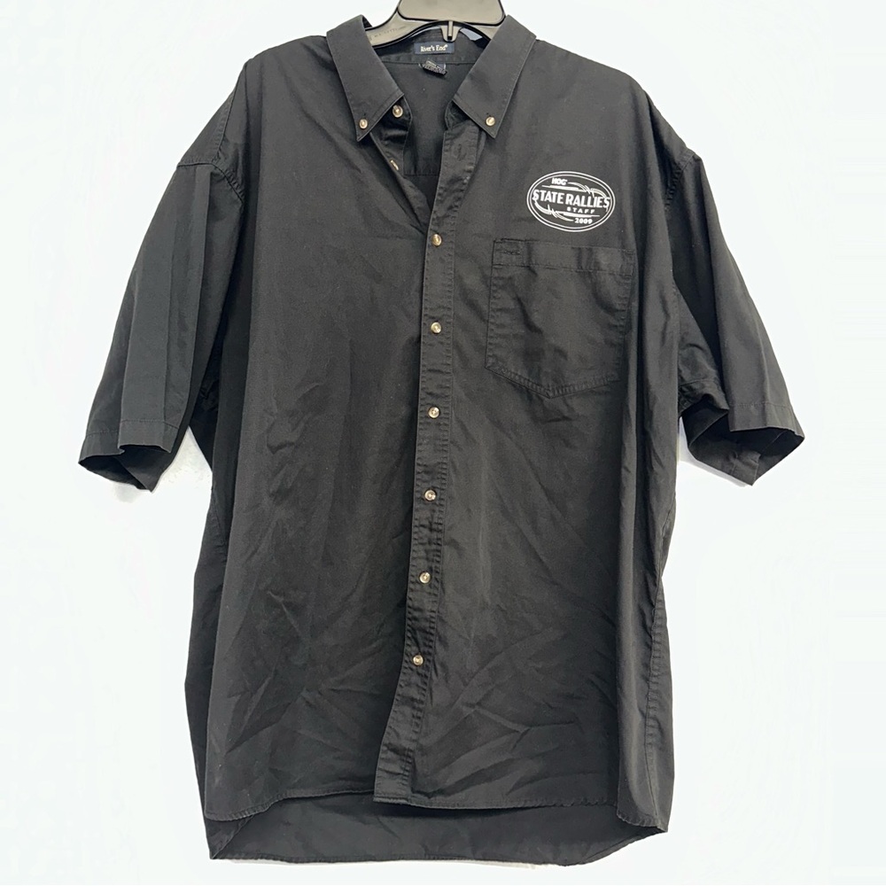 Men’s Rivers End button down HOG staff shirt sz 3XL